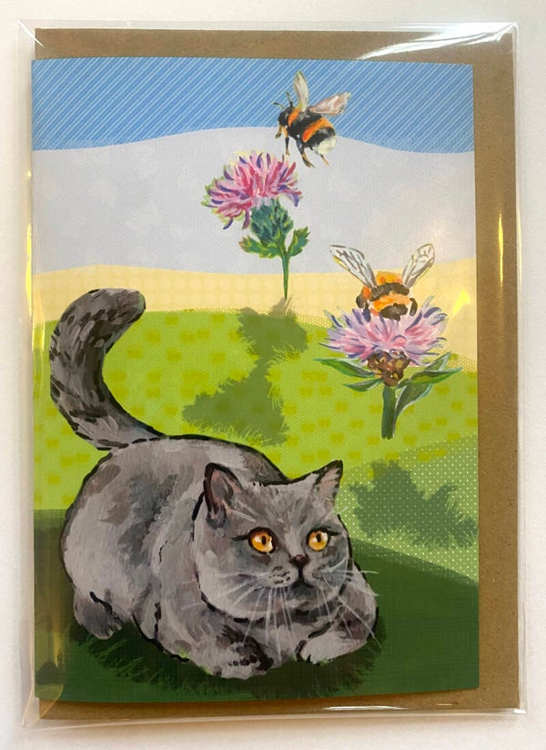 <Kitten's Daydream> folded card