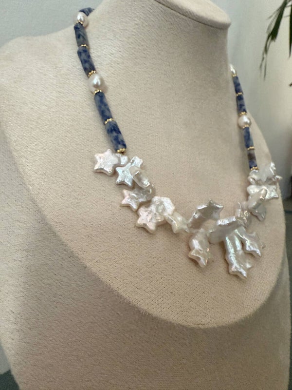 Handmade freshwater pearl necklace