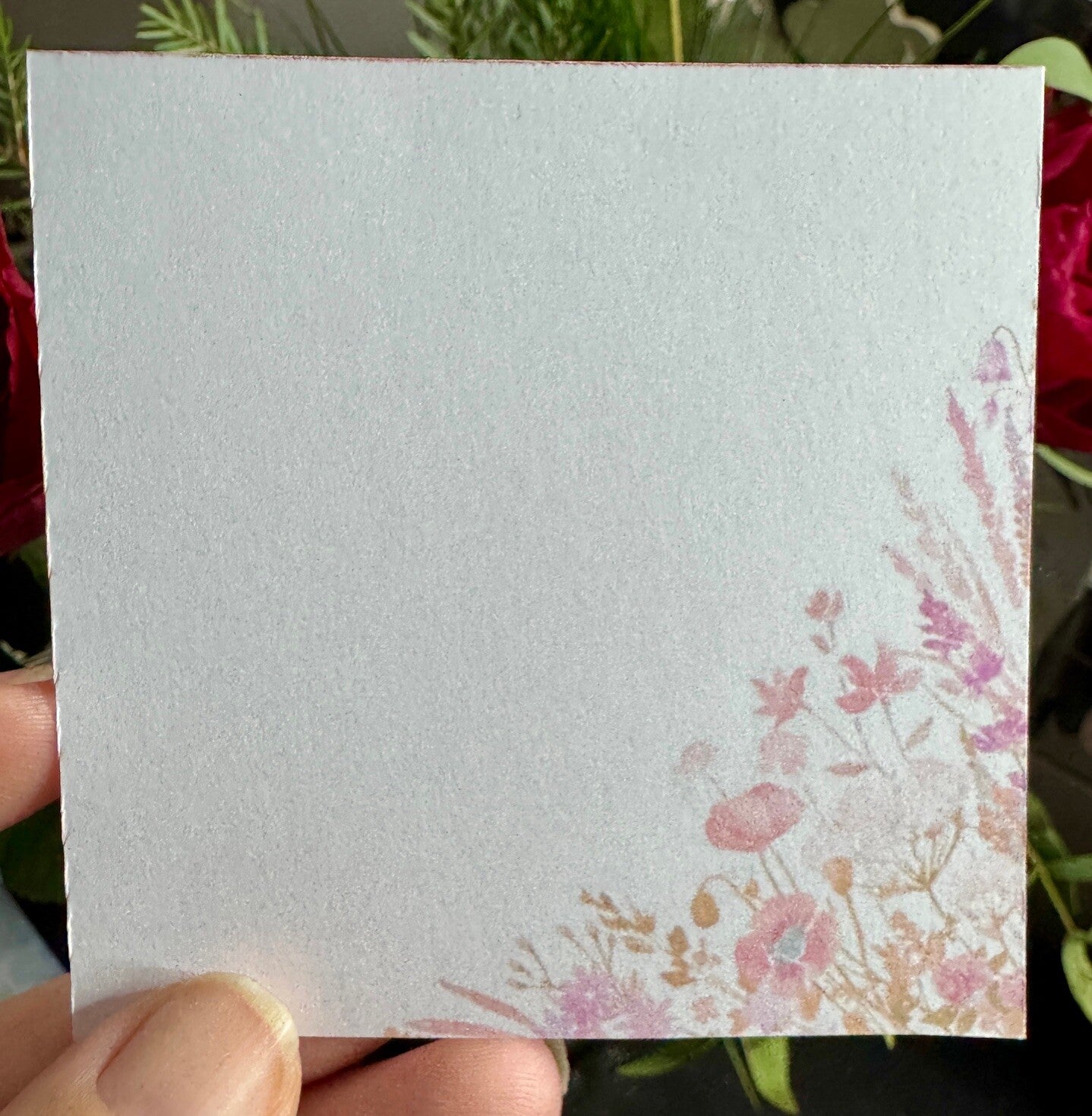 Spring Flower Background Note Cube (3 x 3")