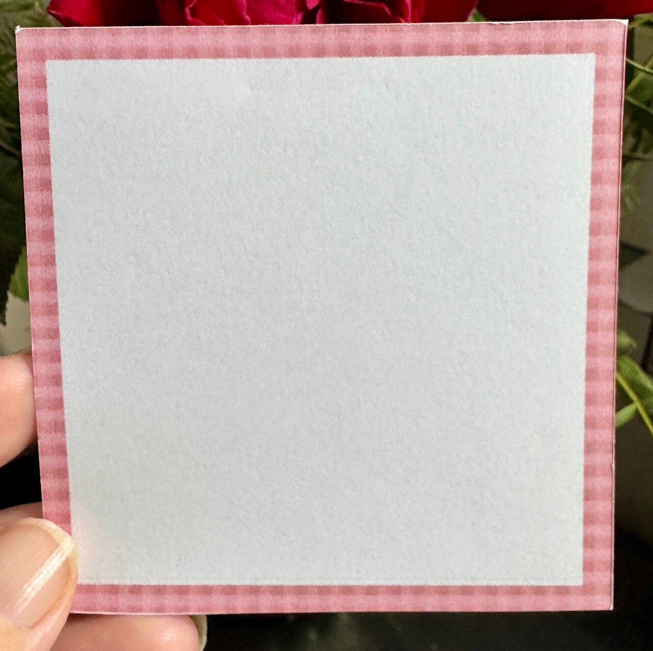 Spring Gingham Background Note Cube (3 x 3")