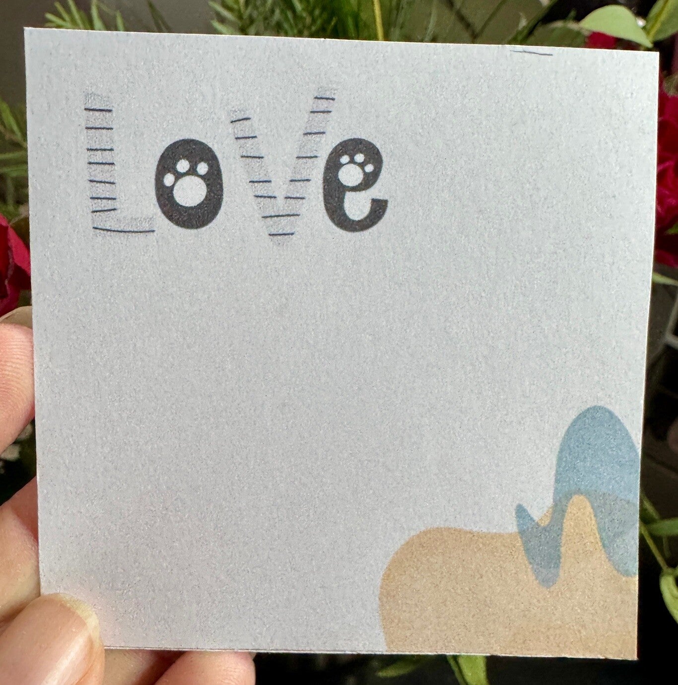 Whimsical Cats Note Cube (3 x 3") - Love