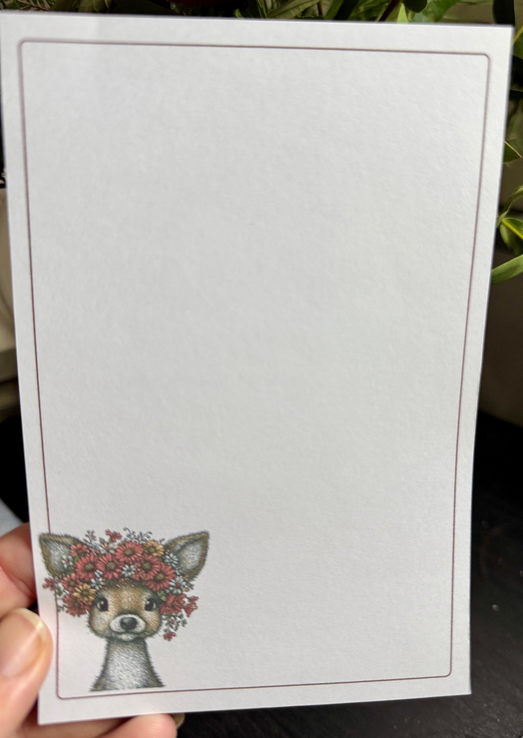 Spring Deer Notepad (4x6")