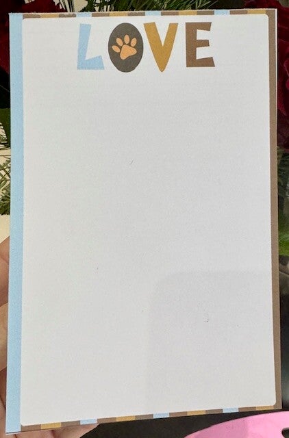 Whimsical Dogs Notepad (4x6") - Centre Love