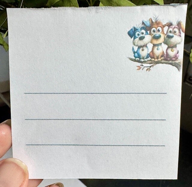 Whimsical Dogs Note Cube (3 x 3") - Tree Top Dogs