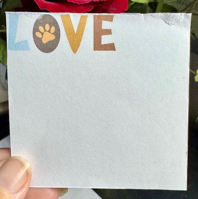 Whimsical Dogs Note Cube (3 x 3") - Corner Love