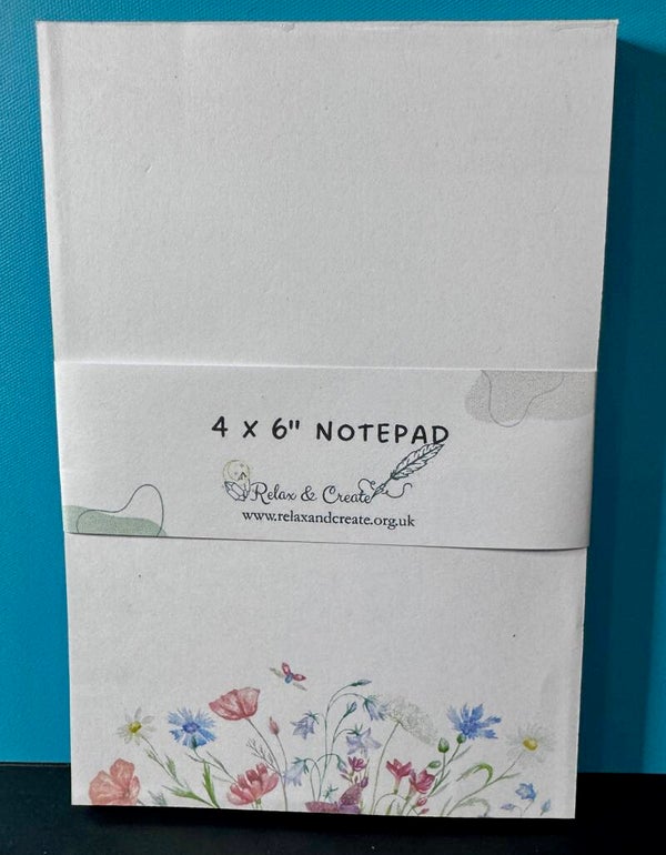 Cornflowers Notepad (4x6")