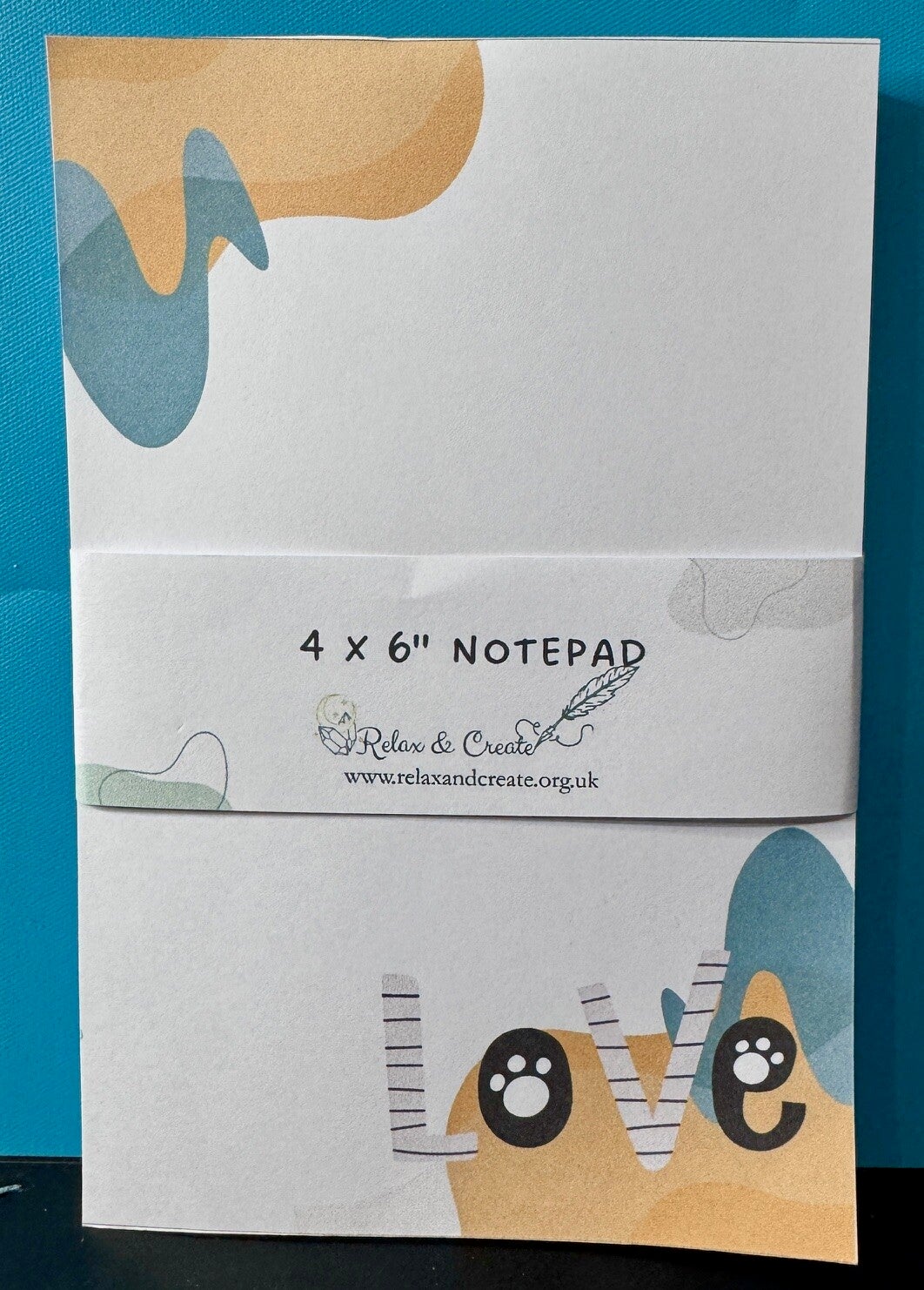 Whimsical Cats Notepad (4x6") - Love
