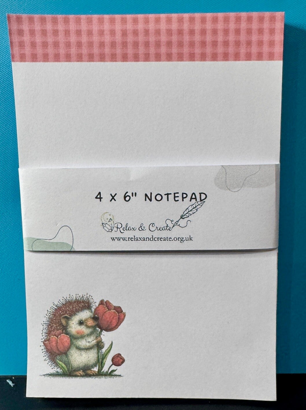 Spring Hedgehog Notepad (4x6")