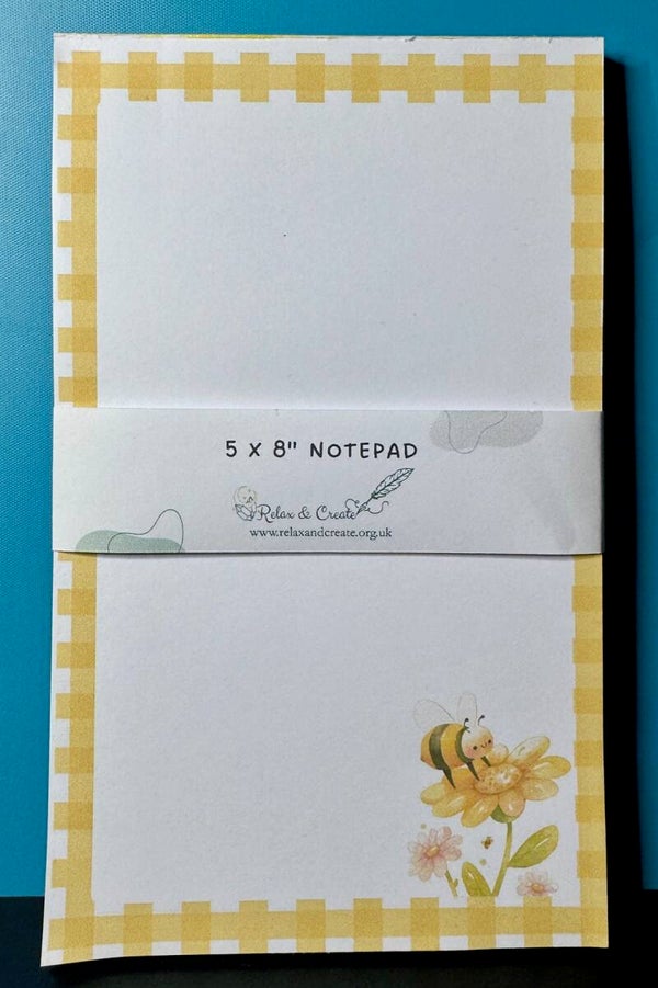 Bee Flower Notepad (A5)