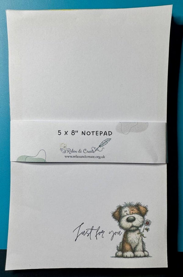 Spring Dog Notepad (A5)