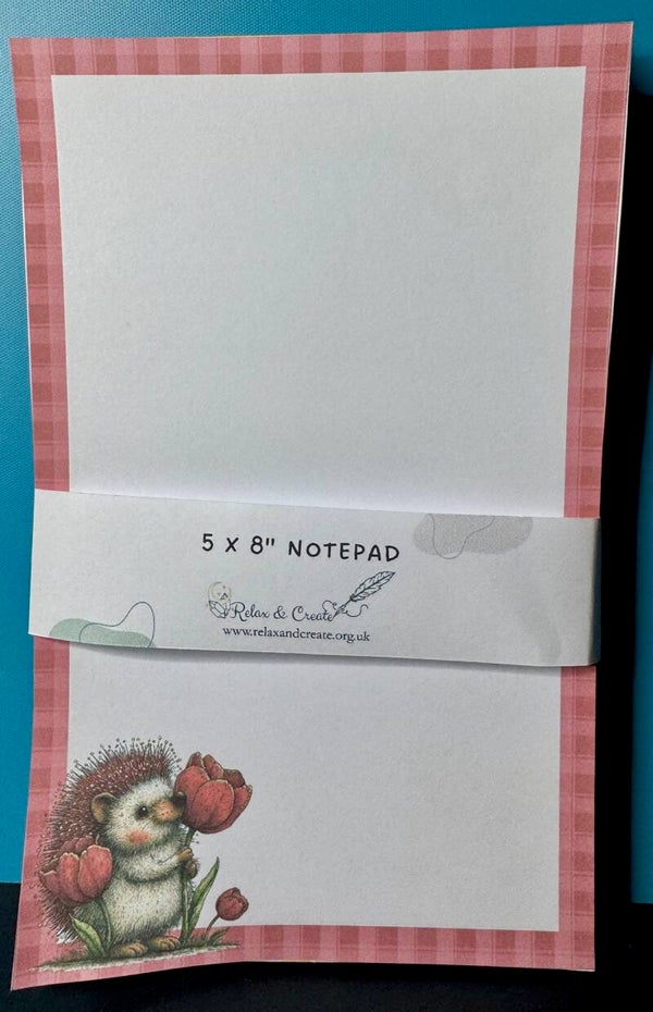 Spring Hedgehog Notepad (A5)