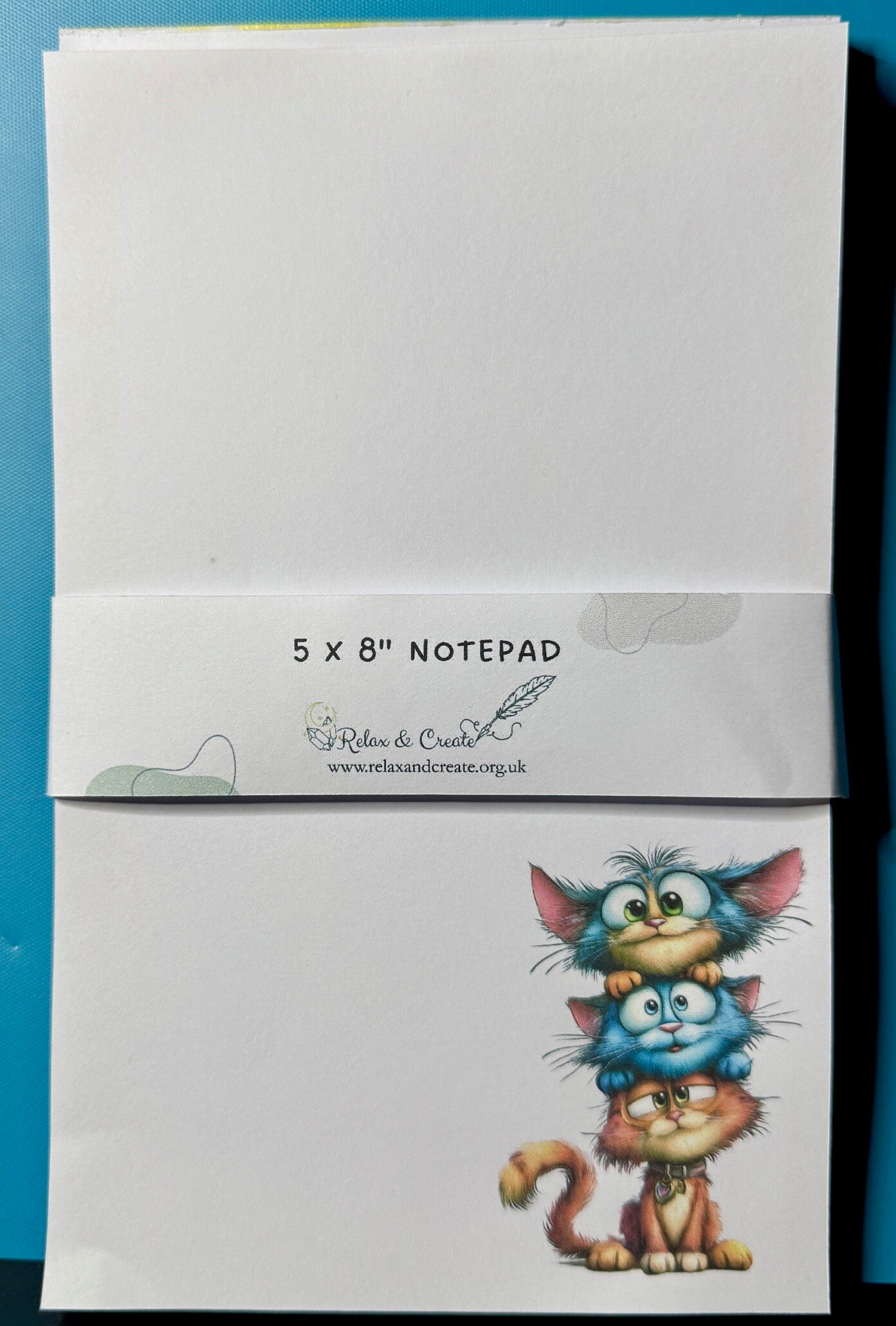 Whimsical Cats Notepad (A5) - Standing Tall