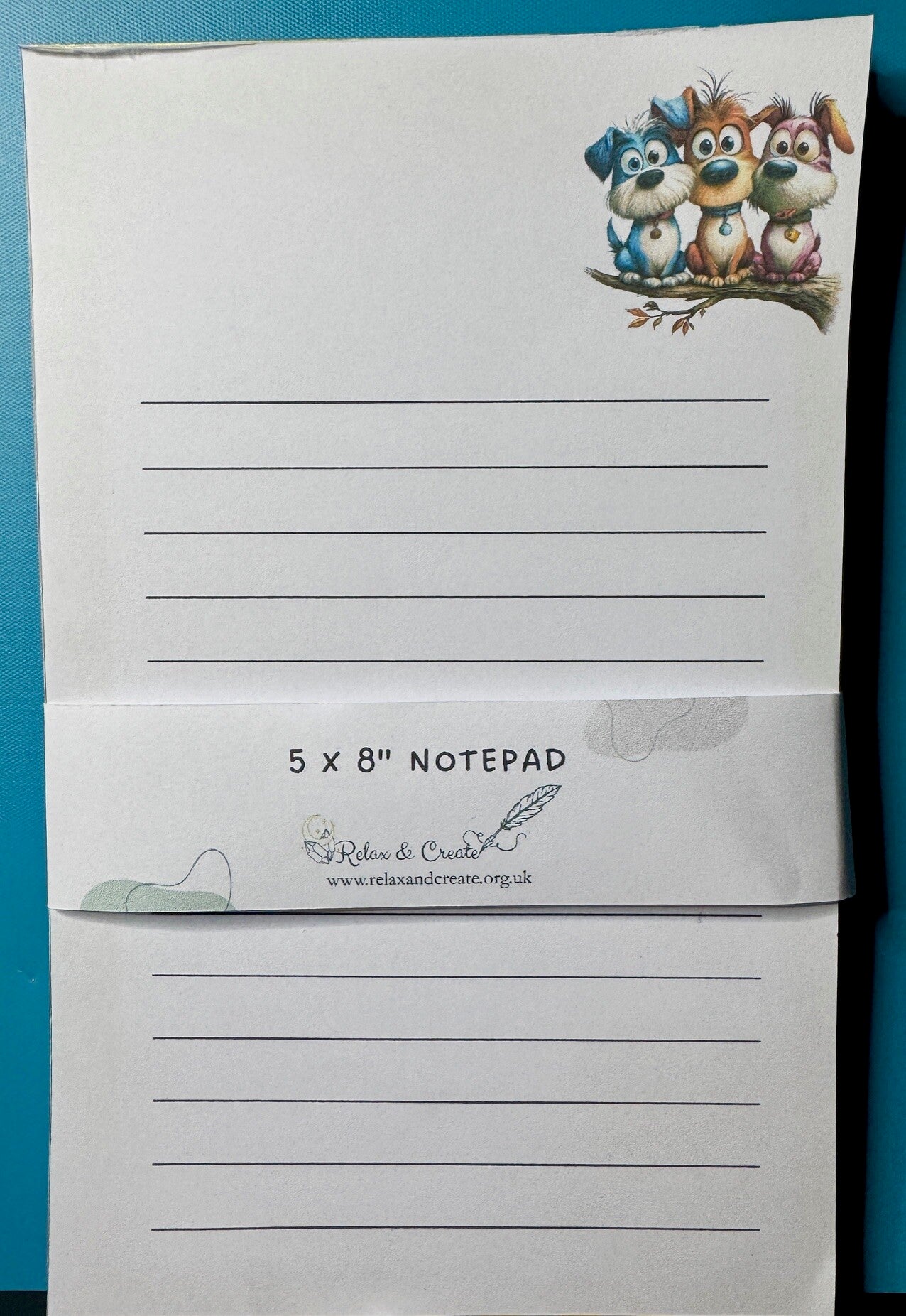 Whimsical Dogs Notepad (A5) - Tree Dog