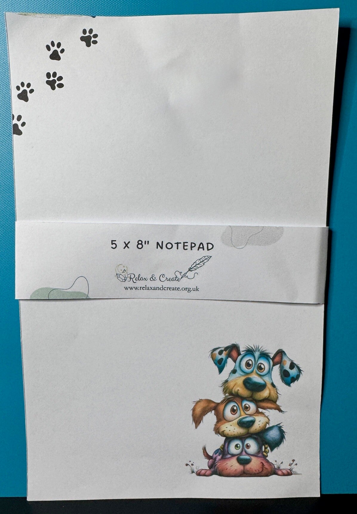 Whimsical Dogs Notepad (A5) - Corner Cluster Prints