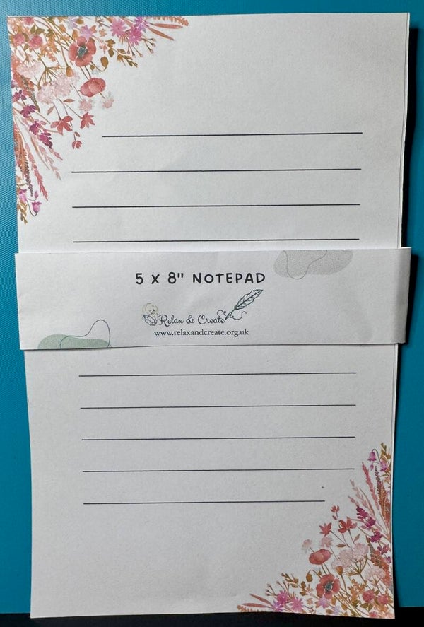 Spring Flowers Notepad (A5)