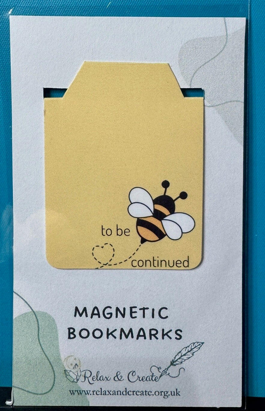 To Bee Continued - Tabbed Magnetic Bookmark