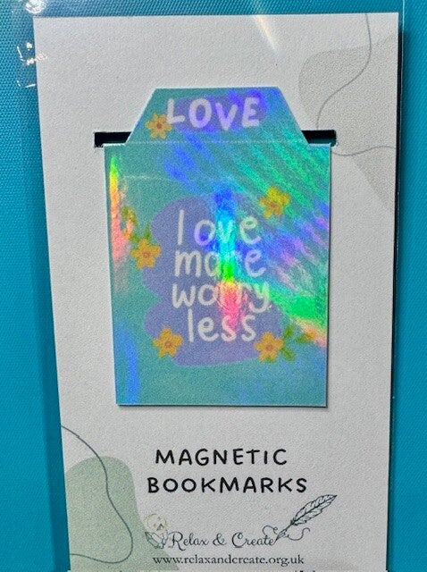 Worry Less - Tabbed Magnetic Bookmark