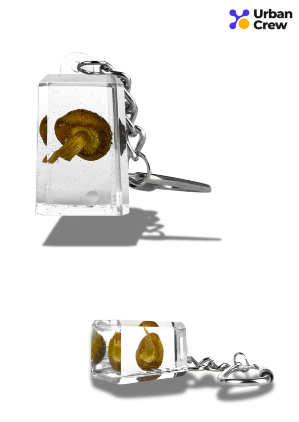 -Urban Crew- Porte-Clés transparent Acrylique (Mushroom)