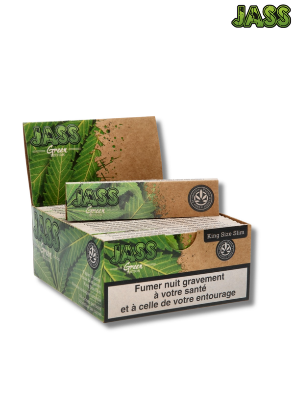 -Jass- Feuilles à rouler King Size Slim "Green"