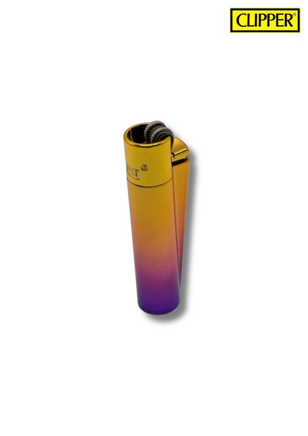 -Clipper- Briquet métal grandient Jaune