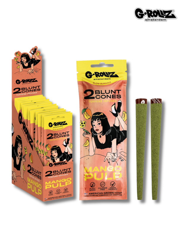 -Grollz- Mango Pulp - Cones Preroll (x2)