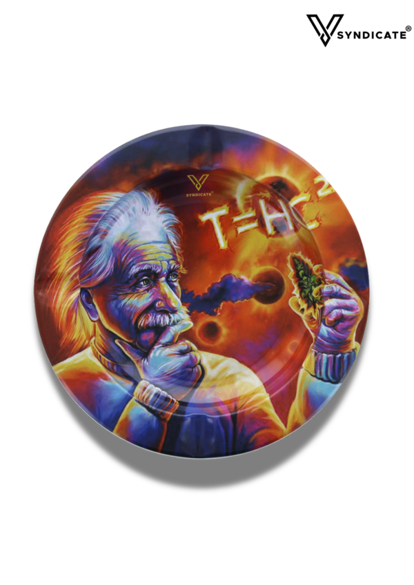 -V-Syndicate- Cendrier rond en Métal "Solar Diesel"