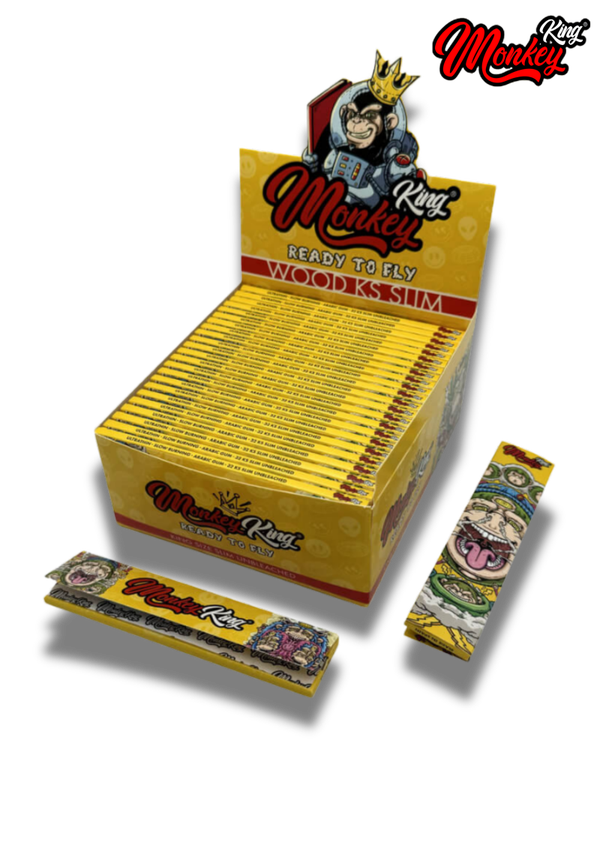Monkey King-  Feuilles à rouler "Ready to fly" King Size Slim (non blanchies)