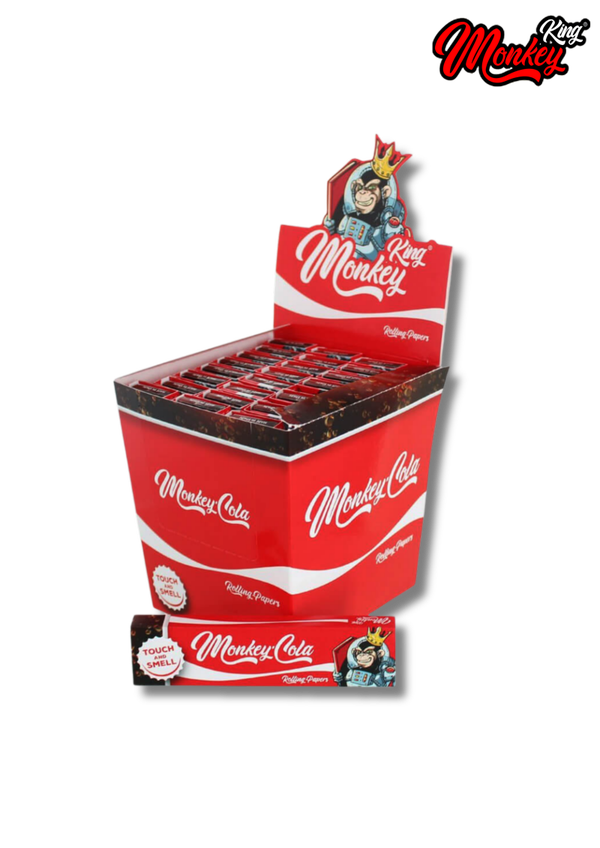 -Monkey King- King Size feuilles à rouler + filtres "Red Cola"