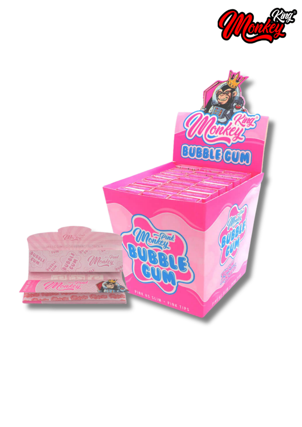 -Monkey King- King Size feuilles à rouler + filtres "Bubble Gum"