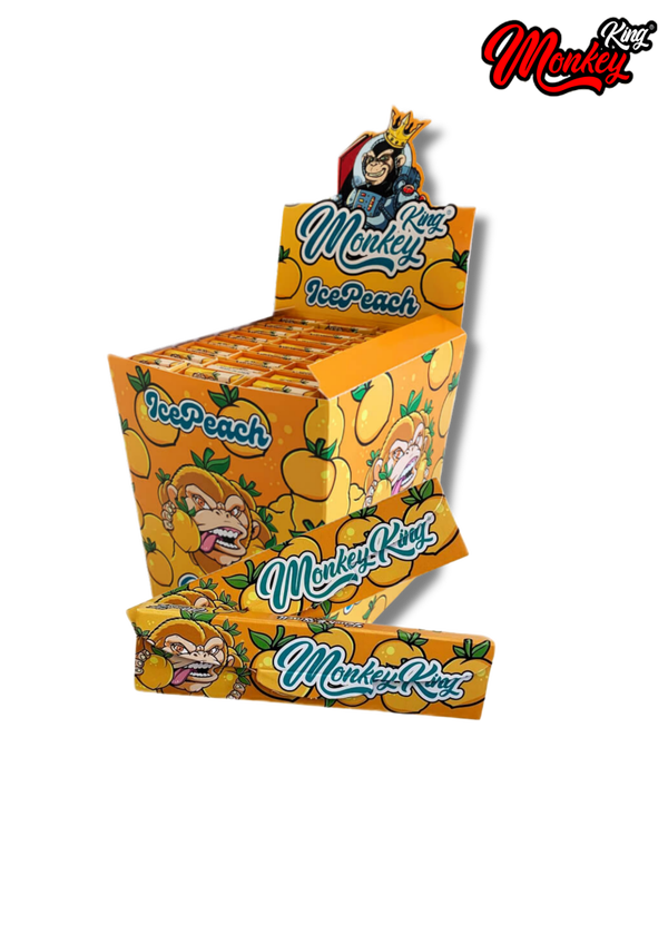 -Monkey King- King Size feuilles à rouler + filtres "Ice Peach"
