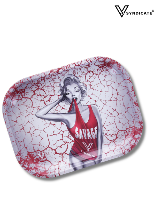 -V-Syndicate- Plateau à rouler en métal "Dank Diva" (PM)