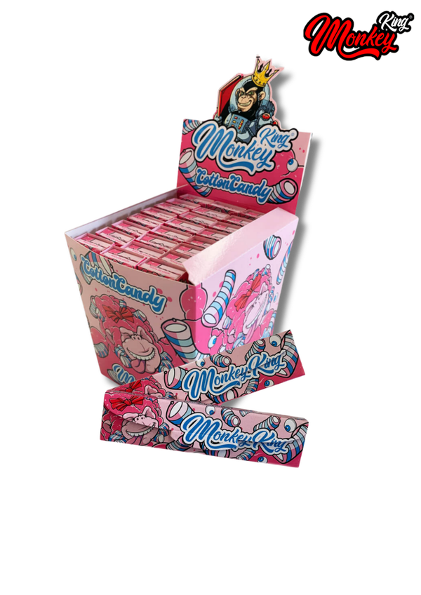 -Monkey King- King Size feuilles à rouler + filtres "Cotton Candy"