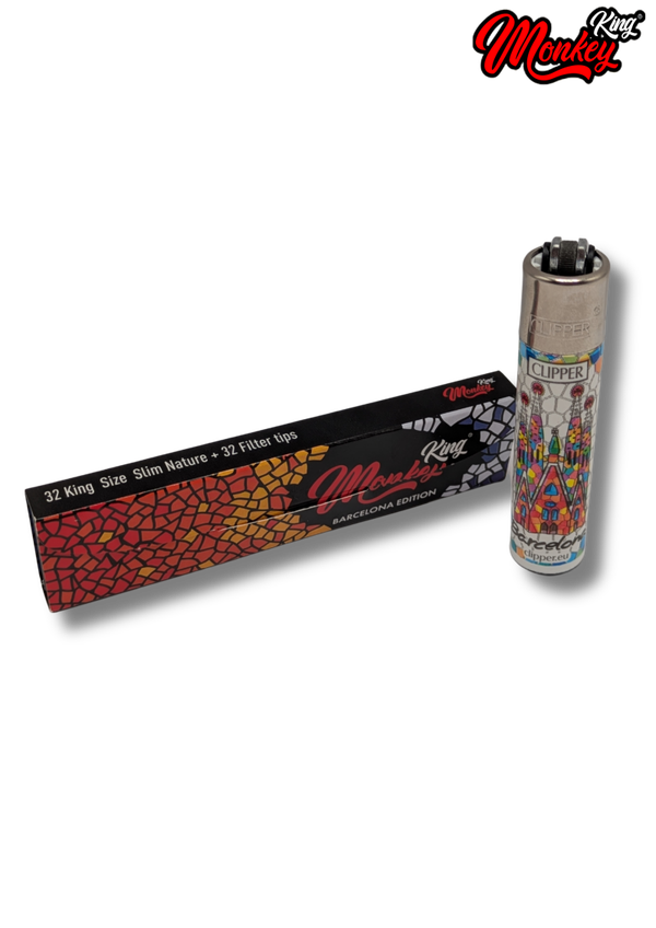 -Monkey King- Feuillles à rouler + clipper (édition Barcelona)