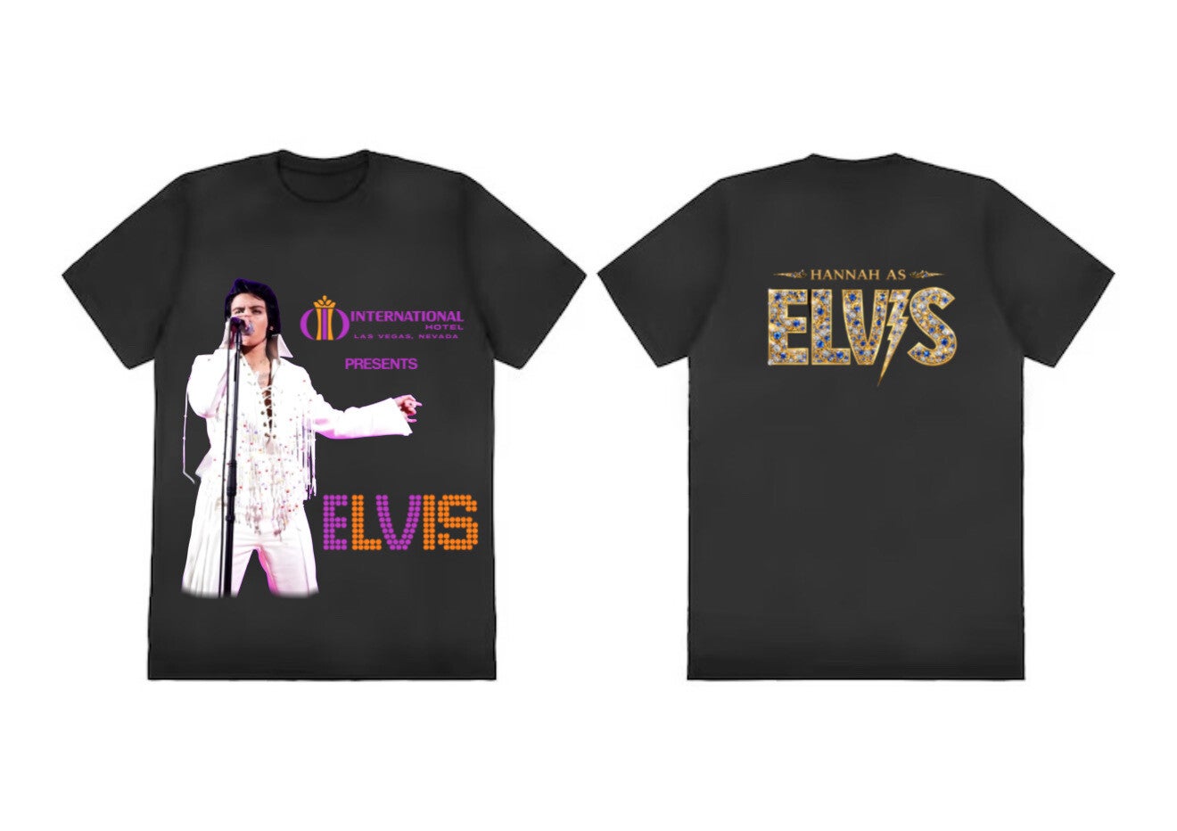 HANNAH AS ELVIS - LAS VEGAS T-SHIRT
