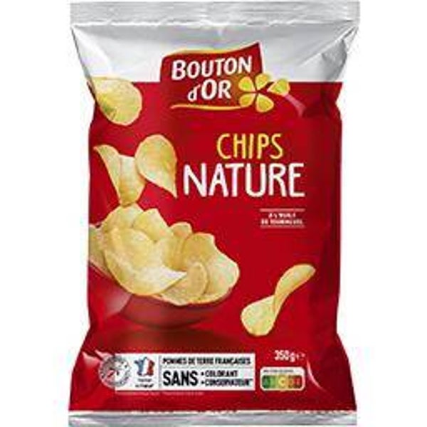 Chips Nature "Bouton d'Or" 30 Gr