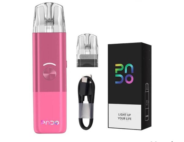 VAPTIO PADO Kit Cigarette Electronique 1000mAh 22W Vape Pen avec PADO Pod Bobine 2pcs 0.6ohm (Mesh) / 1.2ohm (MTL),Sans nicotine San tabac (Rose)