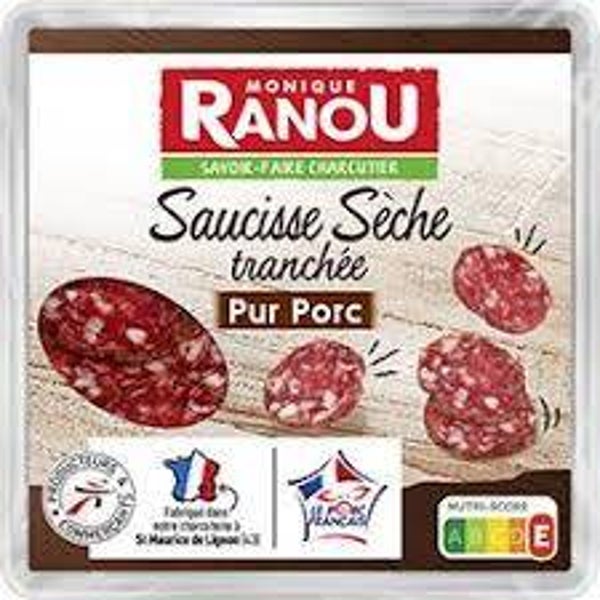 Monique Ranou Saucisse sèche tranché