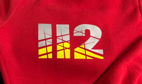 Zweifarbiges Bügelbild