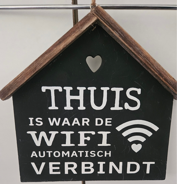 "Schilderijtje" Huisje WIFI