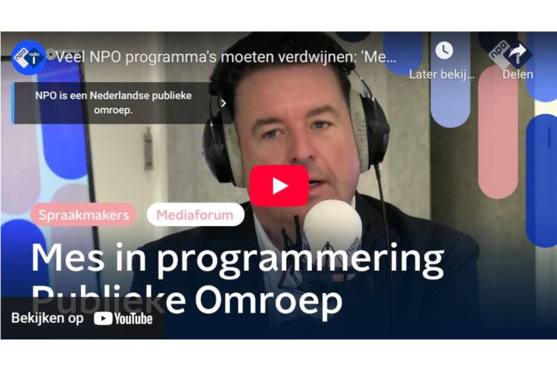 Youtube NPO1 Mes in programmering NPO