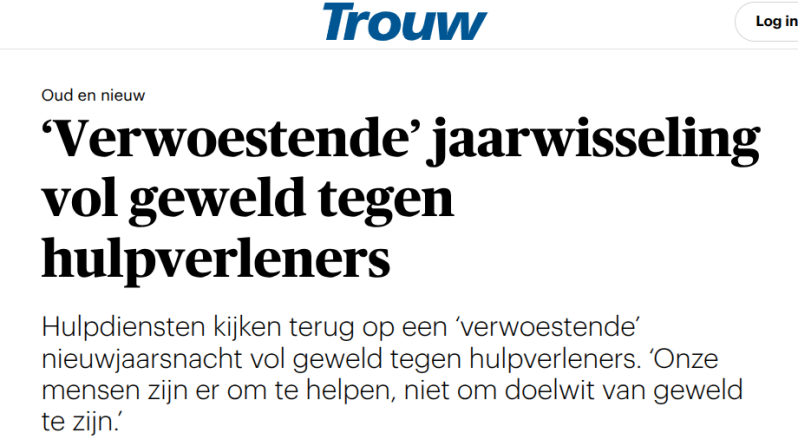 Kop Trouw over jaarwisseling 2025/2026