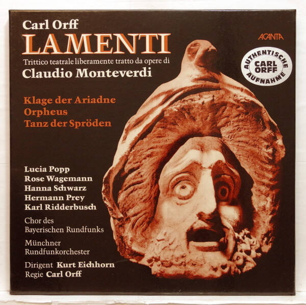 Carl Orff - Lamenti Trictico Teatrale Liberamente Tratto Da Opere De Claudio Monteverd