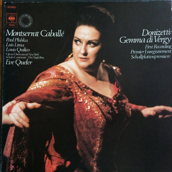 Gaetano Donizetti, Montserrat Caballé, Paul Plishka, Luis Lima, Louis Quilico, The Opera Orchestra Of New York, Eve Queler - Gemma Di Vergy