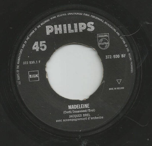 Jacques Brel - Medeleine / Les Biches