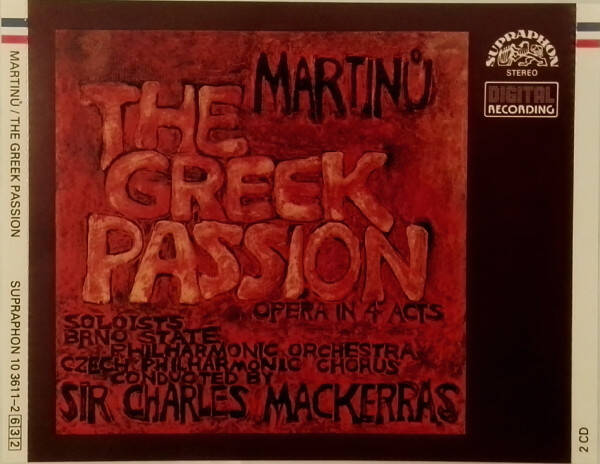 Martinu, Brno State Philharmonic Orchestra - The Greek Passion (Opera In 4 Acts)