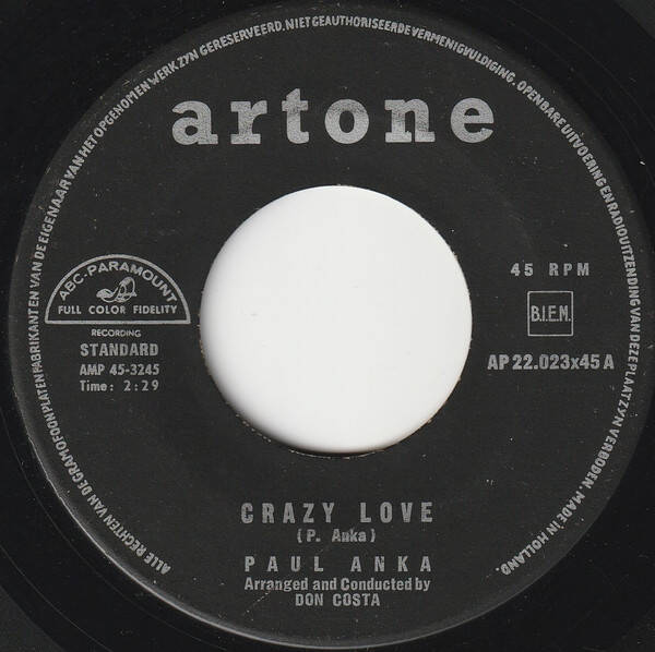 Paul Anka - Crazy Love