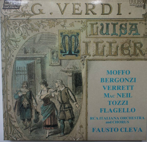 Verdi, Moffo, Bergonzi, Verrett, MacNeil,Tozzi, Flagello,RCA Italiana - Luisa Miller