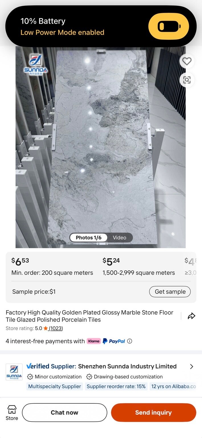 Luxury Marble-Look UV Wall Panel