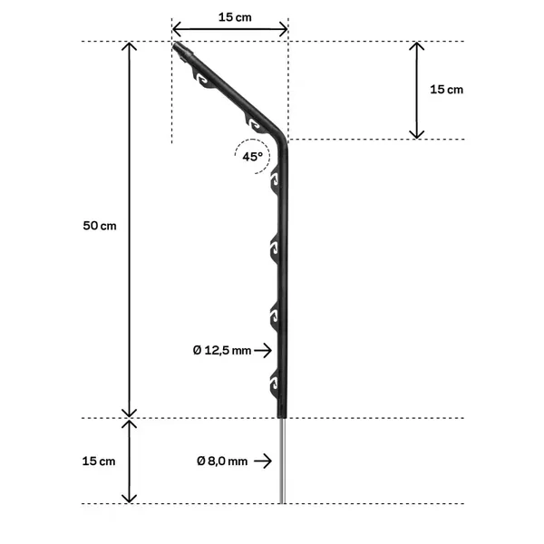 Piquet pour bassin (5 pcs)