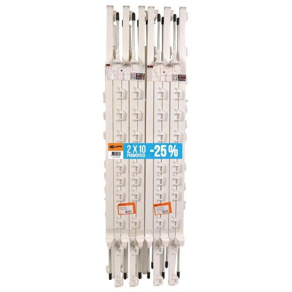 Paquet DUO Piquet Vario 1,00m blanc ou terra (2x10)